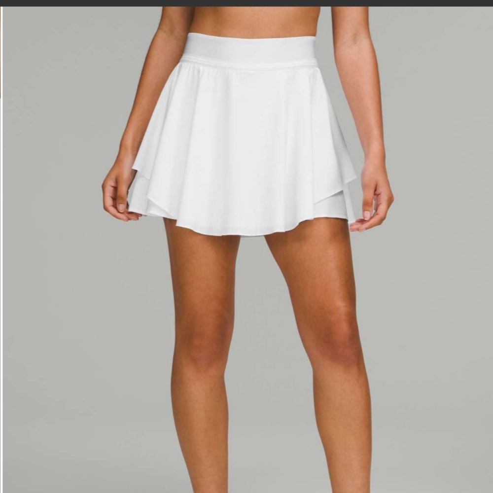 Lululemon Court Rival Perforated Long Tennis Skirt